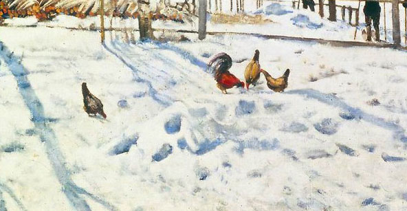 Птицы на картине Юона "Конец зимы полдень" 7 класс Птицы на картине Юона "Конец зимы полдень" 7 класс